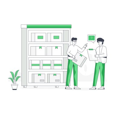 Teslimat. vektör illüstrasyonu