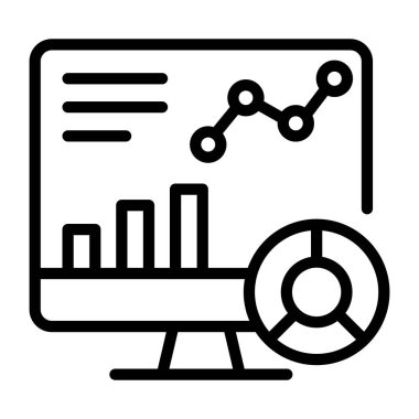 analitik simge vektör illüstrasyonu