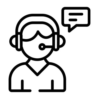 Müşteri desteği. Web simgesi