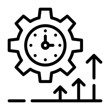 zaman yönetimi vektör simgesi