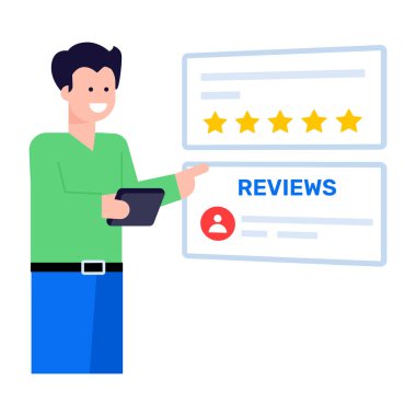 Yıldız dereceli iş adamı, vektör illüstrasyonu