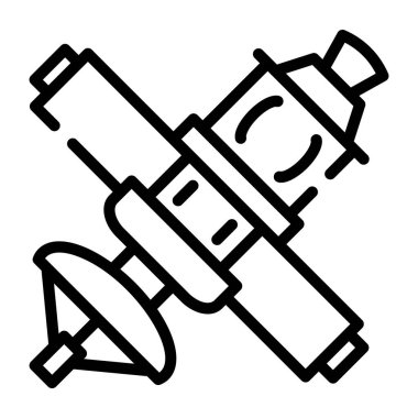 uydu simgesi vektör illüstrasyonu