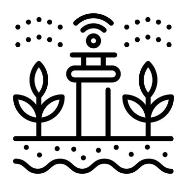 Bitki. Web simgesi basit tasarım