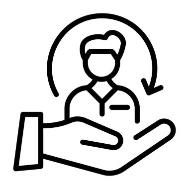 Bir anahtar simgesini tutan el