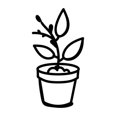 Yaprak vektör illüstrasyon tasarımı olan bitki