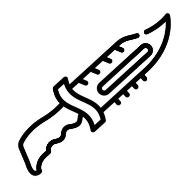 Bıçak. Web simgesi basit illüstrasyon