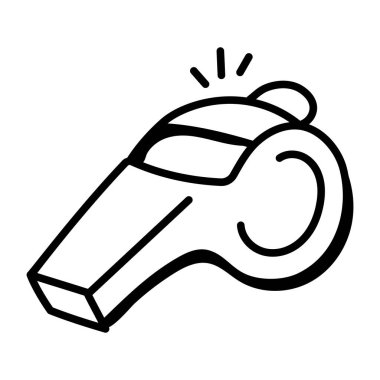 ıslık simgesi vektör illüstrasyonu