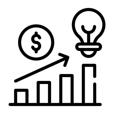 iş büyümesi simgesi vektör illüstrasyonu