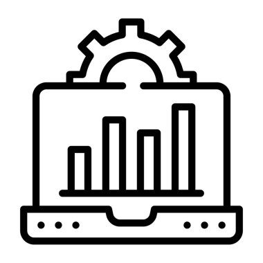 Analizler. Web simgesi basit tasarım