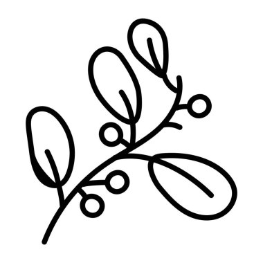 Ağaç vektörü illüstrasyon grafik tasarımının dalı