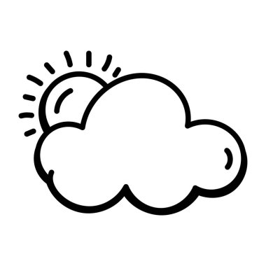 Hava durumu. Web simgesi basit illüstrasyon