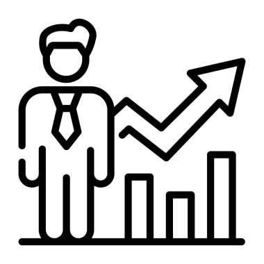 Büyüme. Web simgesi basit illüstrasyon