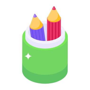 Kalem simgesi vektör illüstrasyonu