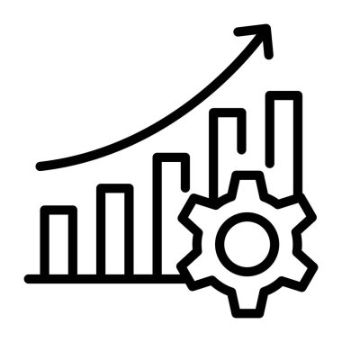 iş büyümesi grafik vektör illüstrasyonu