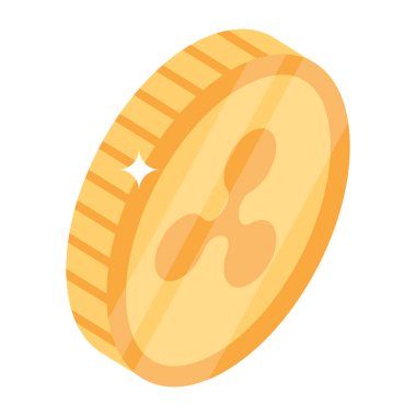 Bozuk para ikonu vektör illüstrasyon tasarımı