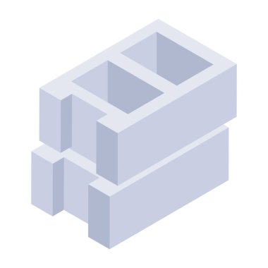 İzometrik küp simgesi. Web için küp vektör simgelerinin basit çizimi