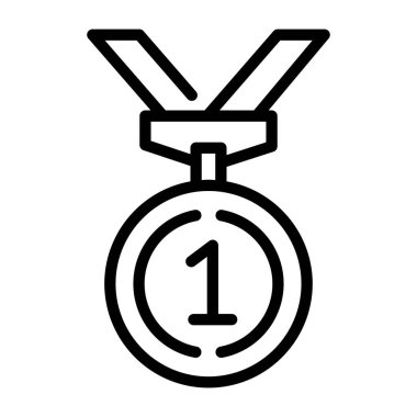 Madalya. Web simgesi basit illüstrasyon