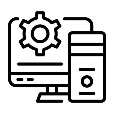 Ayarlama. Web simgesi basit illüstrasyon