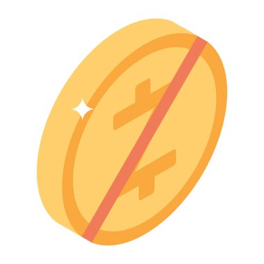 Bozuk para. Web simgesi basit illüstrasyon