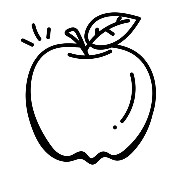 Vektorillustration Des Cartoon Apfels — Stockvektor