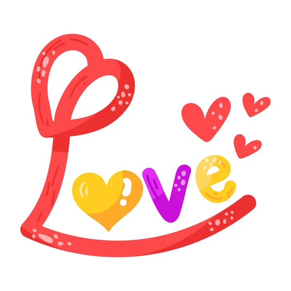 Mão Desenhada Doodle Coração Com Corações Ilustração Vetorial — Vetor de Stock
