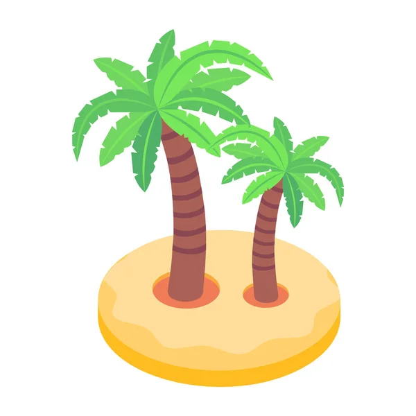 Palm Tree Palms Vector Illustration Design — Stock Vector