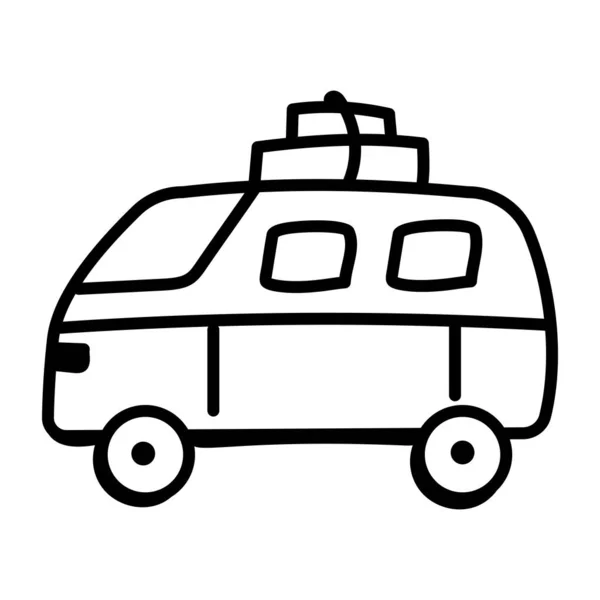 Ilustracja Wektor Ikony Samochodu — Wektor stockowy
