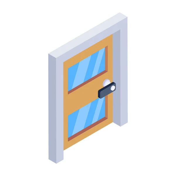 Door Icon Vector Isolated White Background Your Web Mobile App — Image vectorielle