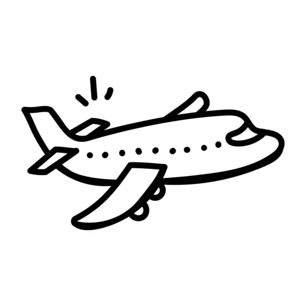 Illustration Vectorielle Icône Avion — Image vectorielle