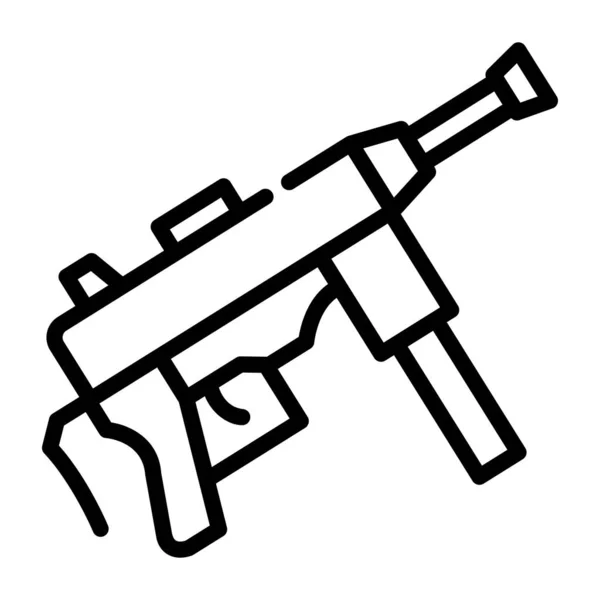 Icône Pistolet Schéma Illustration Des Icônes Vectorielles Armes Pour Web — Image vectorielle