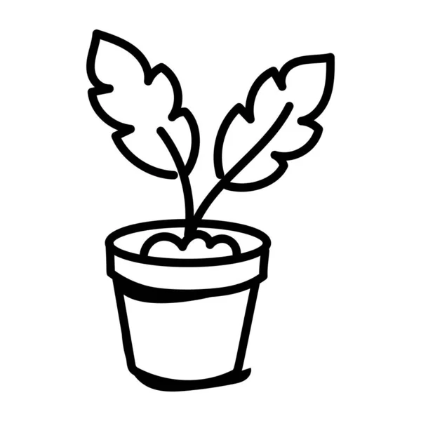 Pflanze Pflanzen Symbol Vektor Illustration Grafik Design — Stockvektor
