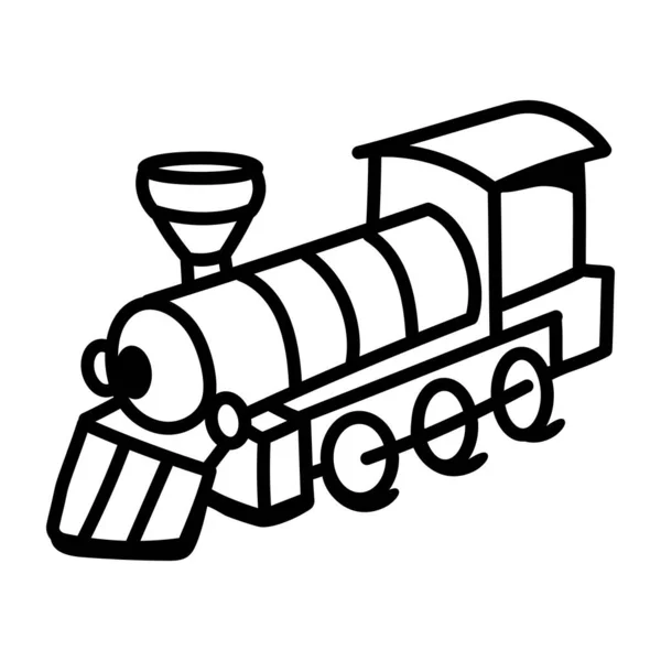 Vector Illustration Train Icon — Stock Vector