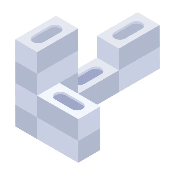 Icône Cube Isométrique Illustration Simple Des Icônes Vectorielles Cubes Pour — Image vectorielle