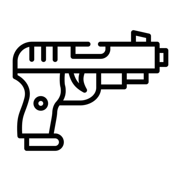 Gun Icon Outline Illustration Weapon Vector Icons Web — Vetor de Stock