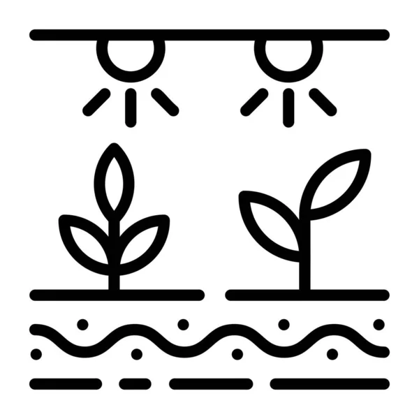 Plant Web Icon Simple Design — Stock Vector