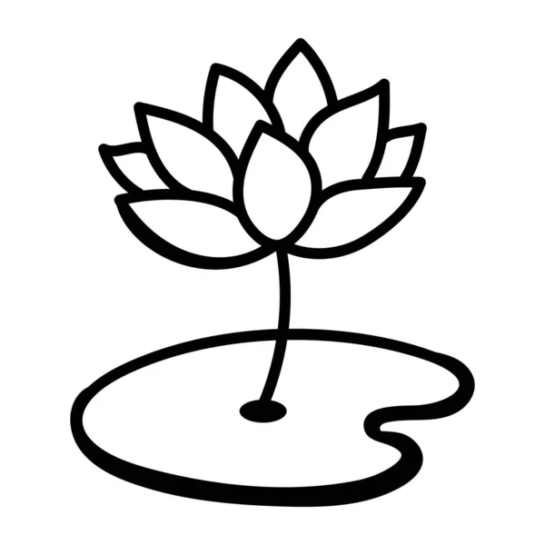 Bunga Ikon Web Ilustrasi Sederhana - Stok Vektor