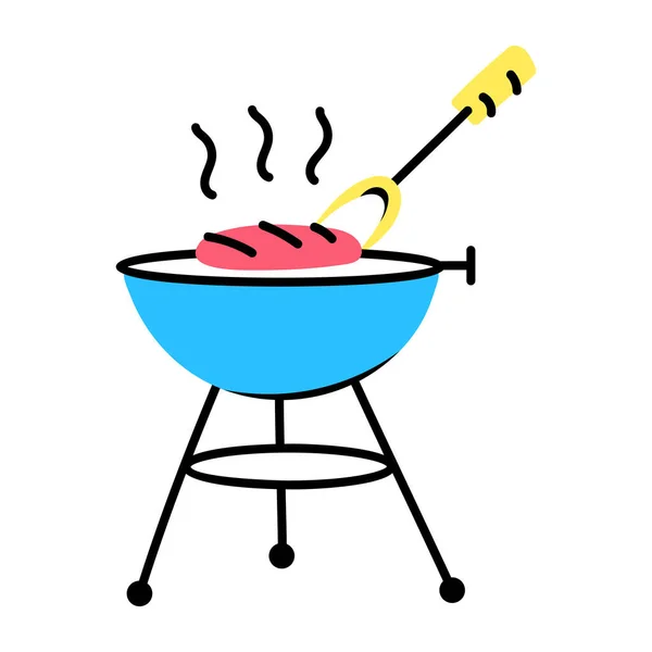 Barbecue Pictogram Vectorillustratie — Stockvector