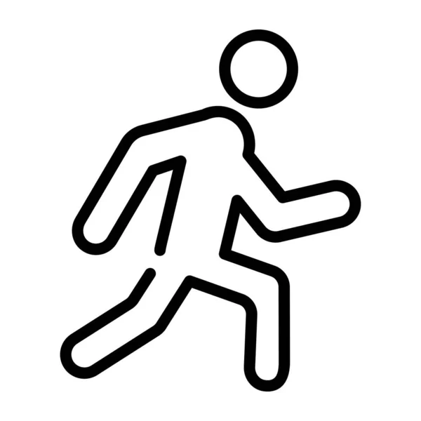 Laufen Web Symbol Einfache Illustration — Stockvektor