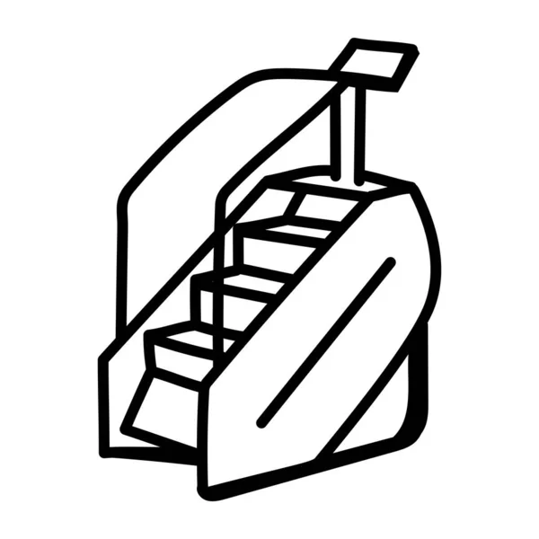 Vectorillustratie Van Het Pictogram Ladder — Stockvector