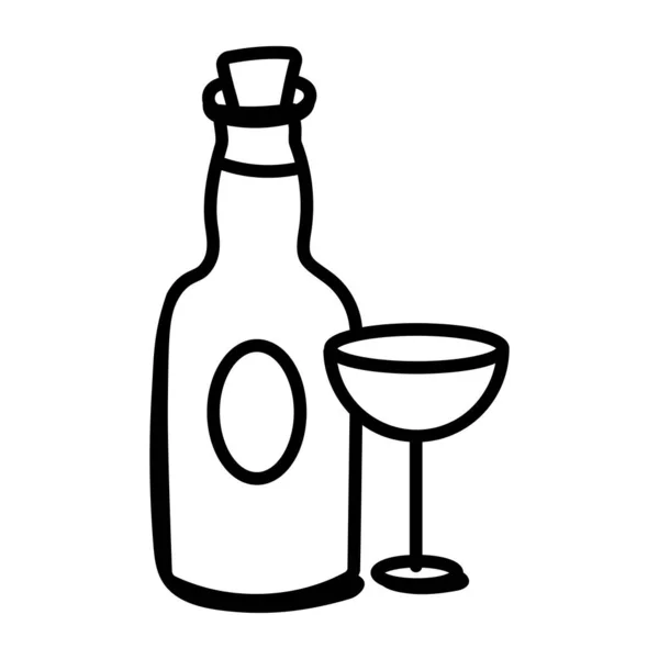 Wine Modern Icon Vector Illustration — Stock Vector