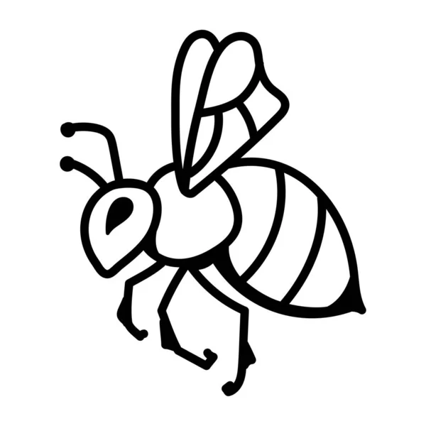 Lindo Insecto Icono Vector Ilustración Diseño — Vector de stock