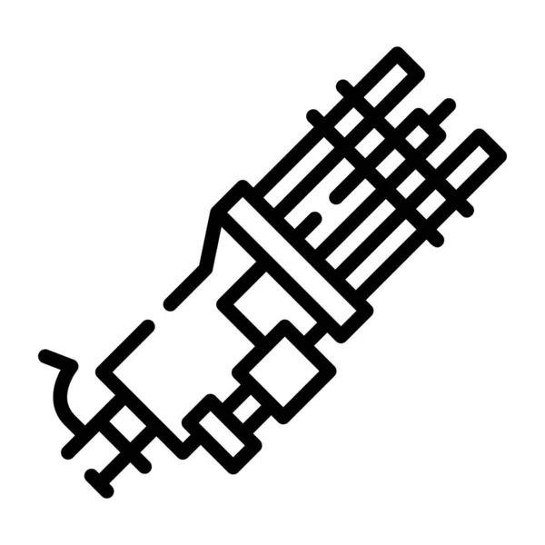 Icône Antenne Parabolique Illustration Contour Des Icônes Vectorielles Fusée Pour — Image vectorielle