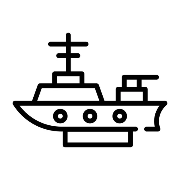Корабель Веб Іконка Проста Ілюстрація — стоковий вектор