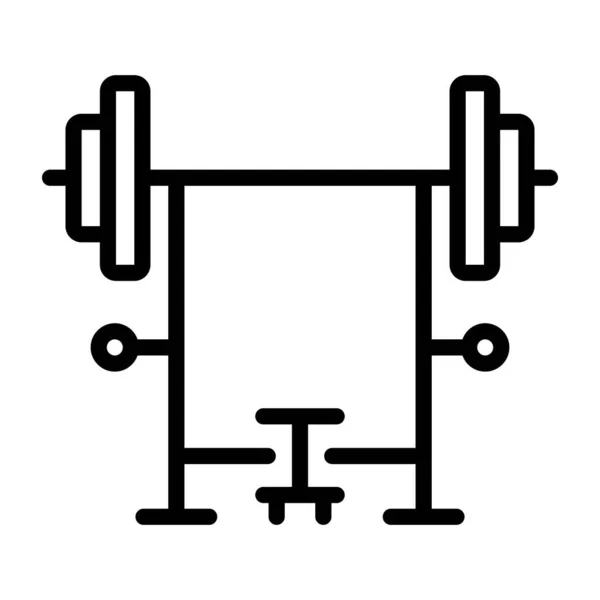 Barbell Pictogram Vectorillustratie — Stockvector