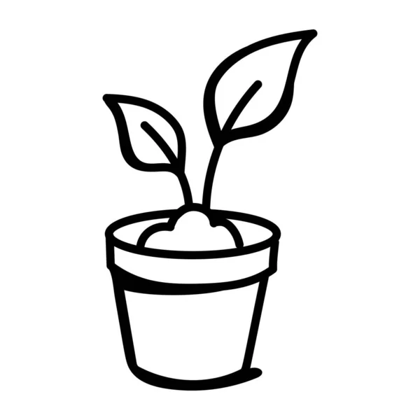 Pflanze Symbol Vektor Illustration Design — Stockvektor