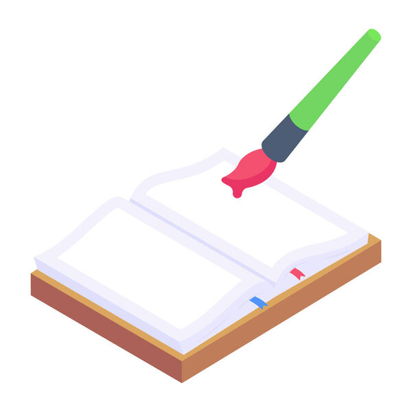 векторная иллюстрация ручки фонтана