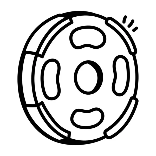 Значок Колеса Контурная Иллюстрация Векторных Значков Шаров Сети — стоковый вектор