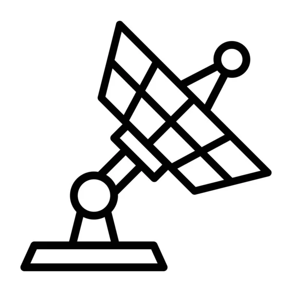 Satelit Vector Subțire Linie Icon — Vector de stoc
