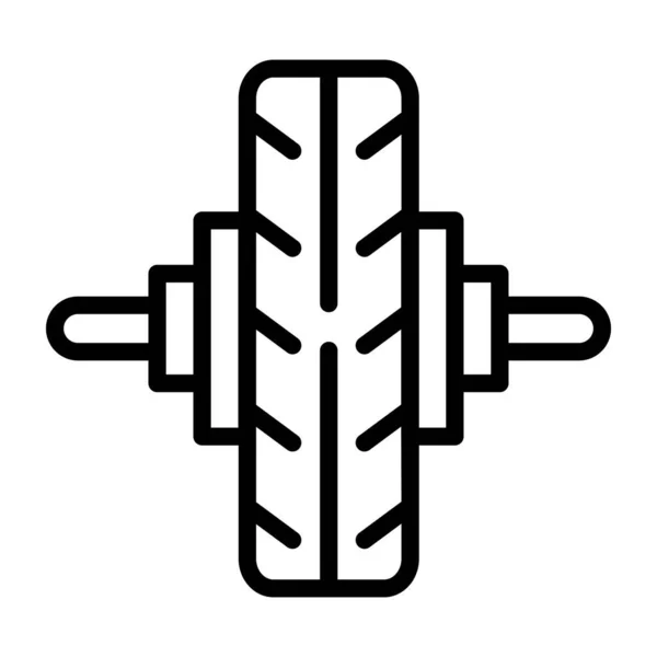 Ikona Opon Samochodowych Zarys Ilustracji Ikon Wektora Roślinnego Dla Web — Wektor stockowy