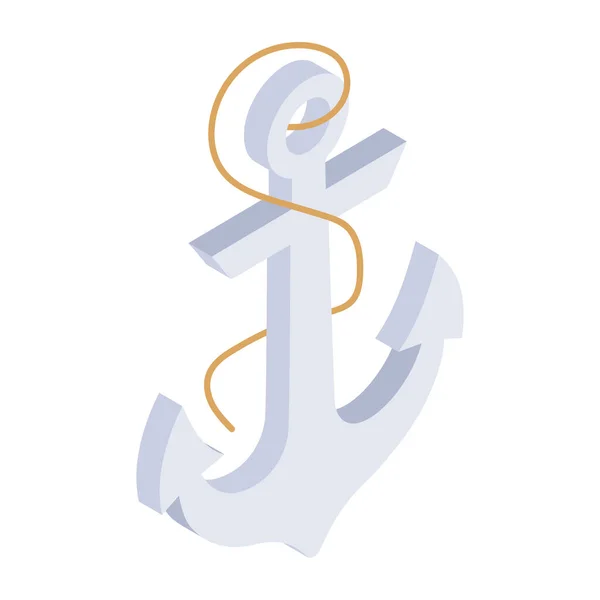 Anker Symbol Flache Abbildung Von Schiffsvektorsymbolen Für Das Web — Stockvektor